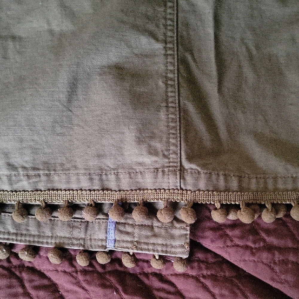 Olive Green Button-Up Jacket - Picture 9 of 9